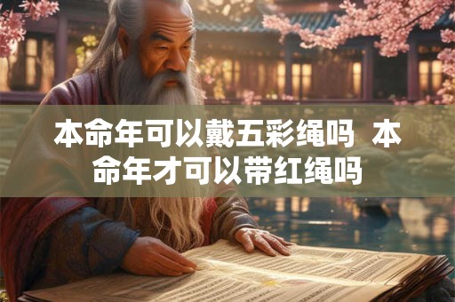 本命年可以戴五彩绳吗 本命年才可以带红绳吗 本命年可以戴五彩绳吗 本命年才可以带红绳吗