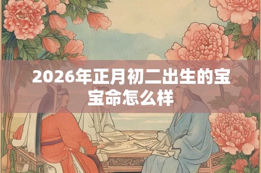 2026年正月初二出生的宝宝命怎么样