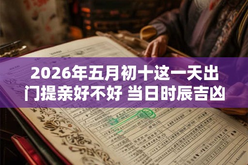 2026年五月初十这一天出门提亲好不好 当日时辰吉凶