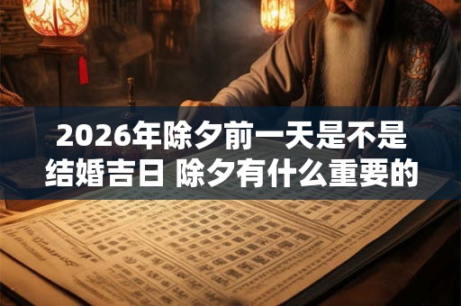 2026年除夕前一天是不是结婚吉日 除夕有什么重要的禁忌