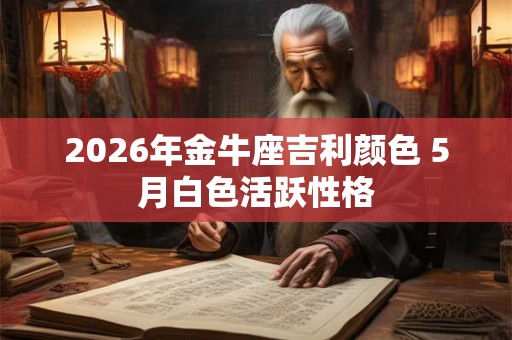 2026年金牛座吉利颜色 5月白色活跃性格