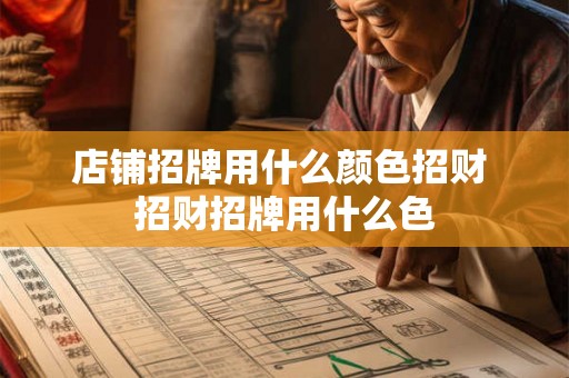 店铺招牌用什么颜色招财 招财招牌用什么色
