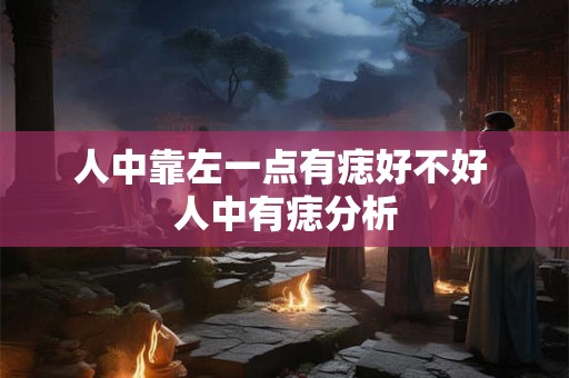 人中靠左一点有痣好不好 人中有痣分析