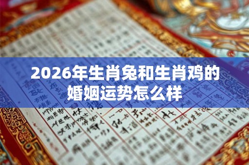 2026年生肖兔和生肖鸡的婚姻运势怎么样