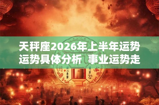 天秤座2026年上半年运势运势具体分析  事业运势走向发展