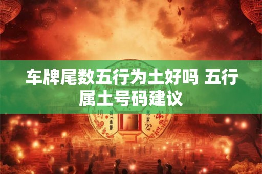 车牌尾数五行为土好吗 五行属土号码建议 车牌尾数五行为土好吗 五行属土号码建议