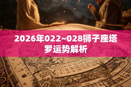 2026年022~028狮子座塔罗运势解析