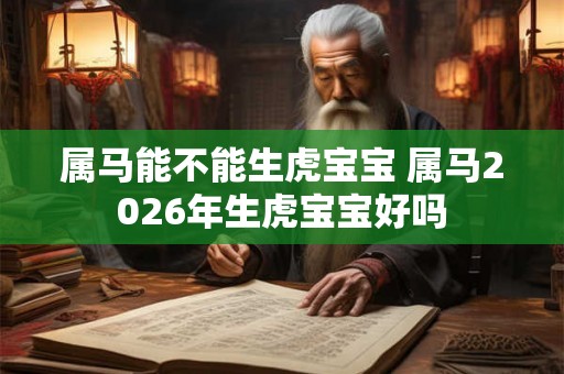 属马能不能生虎宝宝 属马2026年生虎宝宝好吗