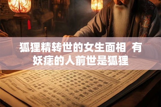 狐狸精转世的女生面相  有妖痣的人前世是狐狸