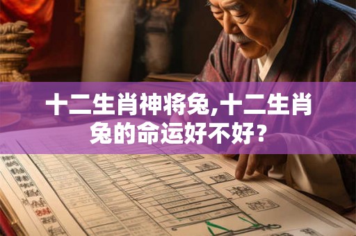 十二生肖神将兔,十二生肖兔的命运好不好？