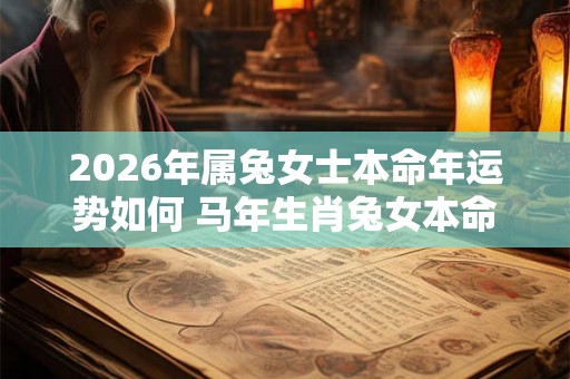 2026年属兔女士本命年运势如何 马年生肖兔女本命年运气好不好 2026年属兔女士本命年运势如何 马年生肖兔女本命年运气好不好
