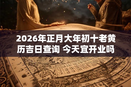 2026年正月大年初十老黄历吉日查询 今天宜开业吗
