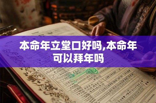 本命年立堂口好吗,本命年可以拜年吗 本命年立堂口好吗,本命年可以拜年吗