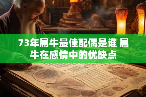 73年属牛最佳配偶是谁 属牛在感情中的优缺点