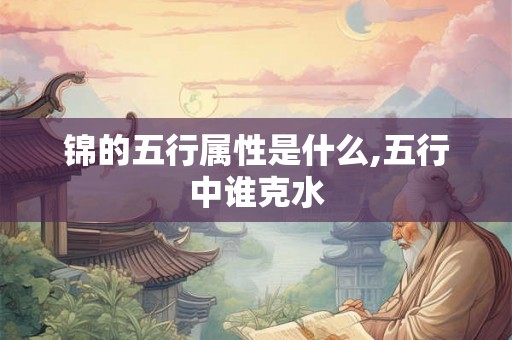 锦的五行属性是什么,五行中谁克水