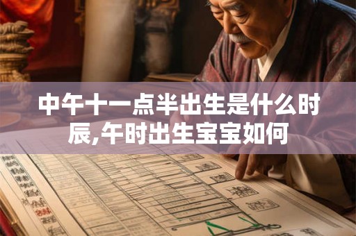 中午十一点半出生是什么时辰,午时出生宝宝如何