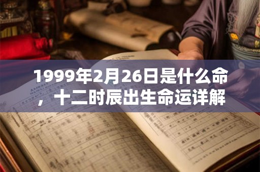 1999年2月26日是什么命，十二时辰出生命运详解