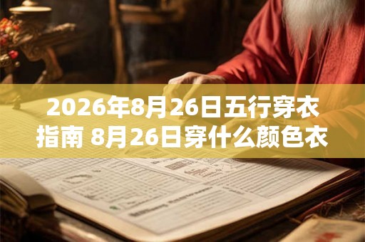 2026年8月26日五行穿衣指南 8月26日穿什么颜色衣服
