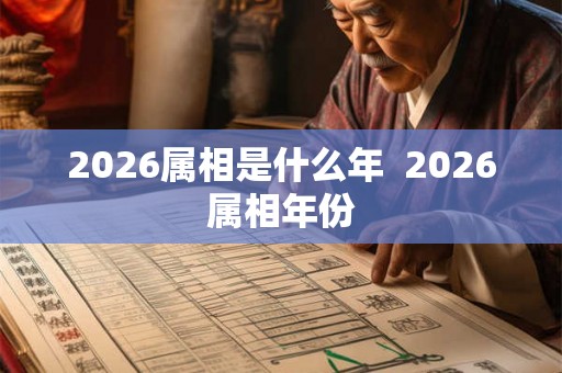 2026属相是什么年  2026属相年份