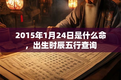 2015年1月24日是什么命，出生时辰五行查询