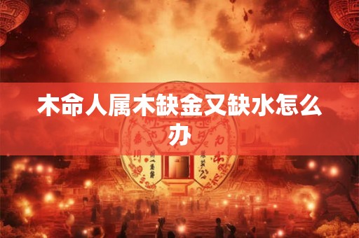 木命人属木缺金又缺水怎么办