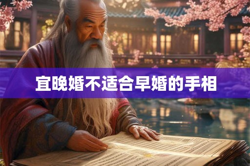 宜晚婚不适合早婚的手相