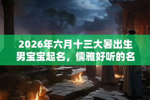 2026年六月十三大暑出生男宝宝起名，儒雅好听的名字推荐