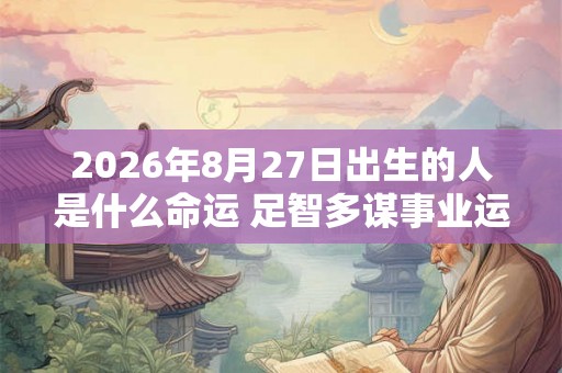 2026年8月27日出生的人是什么命运 足智多谋事业运旺