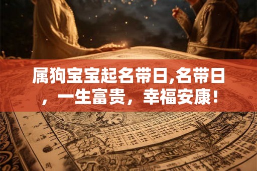 属狗宝宝起名带日,名带日，一生富贵，幸福安康！