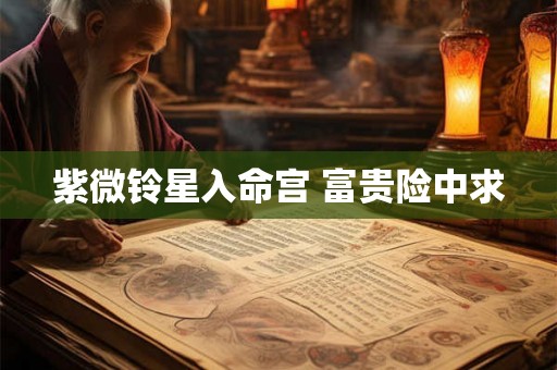 紫微铃星入命宫 富贵险中求