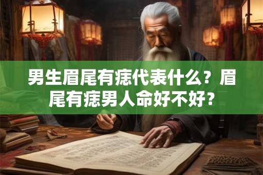 男生眉尾有痣代表什么?眉尾有痣男人命好不好? 男生眉尾有痣代表什么?眉尾有痣男人命好不好?