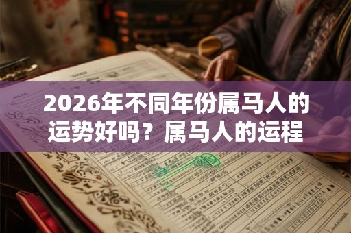 2026年不同年份属马人的运势好吗?属马人的运程 2026年不同年份属马人的运势好吗?属马人的运程