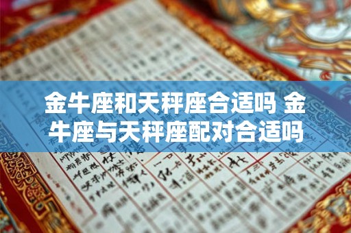 金牛座和天秤座合适吗 金牛座与天秤座配对合适吗