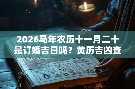 2026马年农历十一月二十是订婚吉日吗？黄历吉凶查询