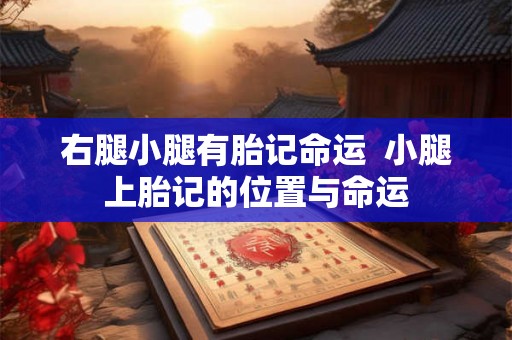 右腿小腿有胎记命运  小腿上胎记的位置与命运