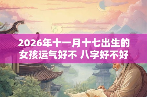 2026年十一月十七出生的女孩运气好不 八字好不好