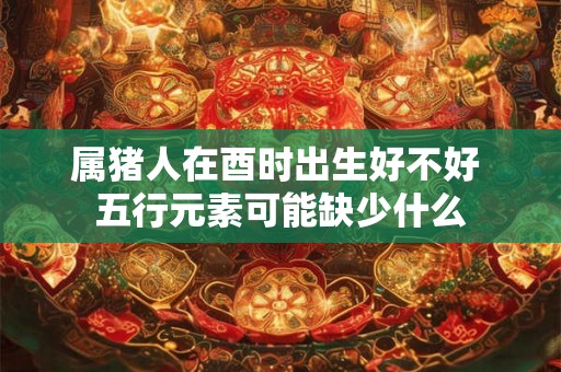 属猪人在酉时出生好不好 五行元素可能缺少什么