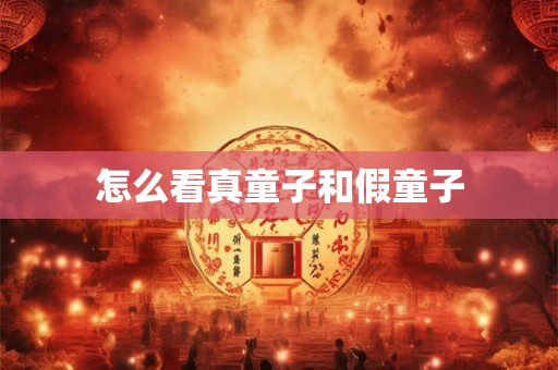 怎么看真童子和假童子