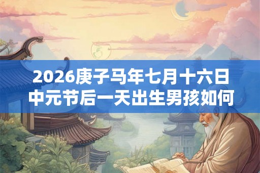2026庚子马年七月十六日中元节后一天出生男孩如何起名? 2026庚子马年七月十六日中元节后一天出生男孩如何起名?