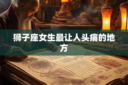 狮子座女生最让人头痛的地方 狮子座女生最让人头痛的地方