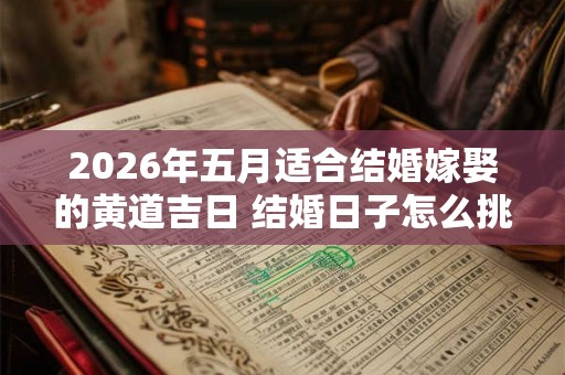 2026年五月适合结婚嫁娶的黄道吉日 结婚日子怎么挑 2026年五月适合结婚嫁娶的黄道吉日 结婚日子怎么挑