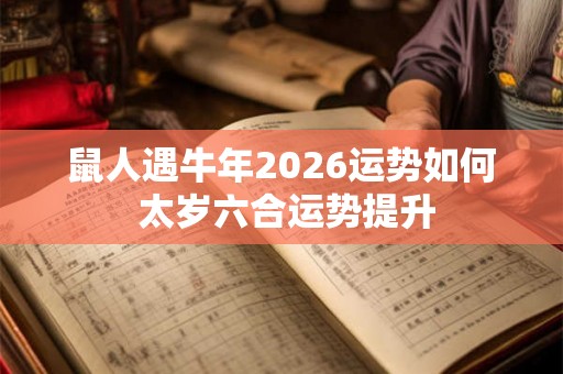 鼠人遇牛年2026运势如何 太岁六合运势提升