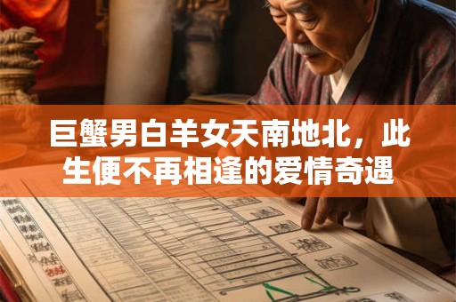 巨蟹男白羊女天南地北,此生便不再相逢的爱情奇遇 巨蟹男白羊女天南地北,此生便不再相逢的爱情奇遇