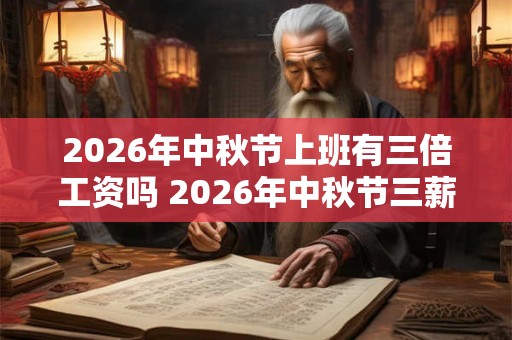 2026年中秋节上班有三倍工资吗 2026年中秋节三薪几天 2026年中秋节上班有三倍工资吗 2026年中秋节三薪几天