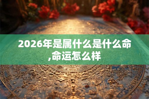 2026年是属什么是什么命,命运怎么样