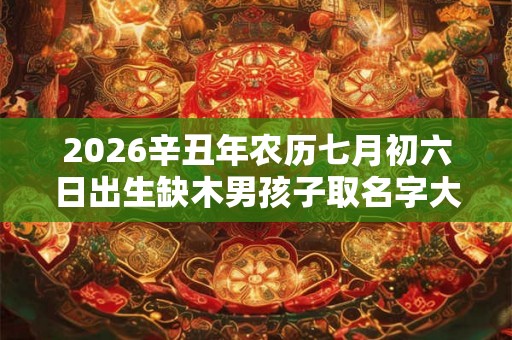 2026辛丑年农历七月初六日出生缺木男孩子取名字大全 2026辛丑年农历七月初六日出生缺木男孩子取名字大全