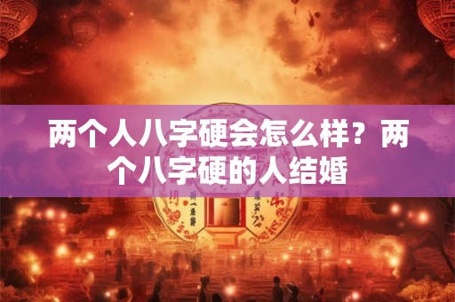 两个人八字硬会怎么样？两个八字硬的人结婚