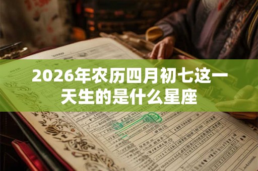 2026年农历四月初七这一天生的是什么星座