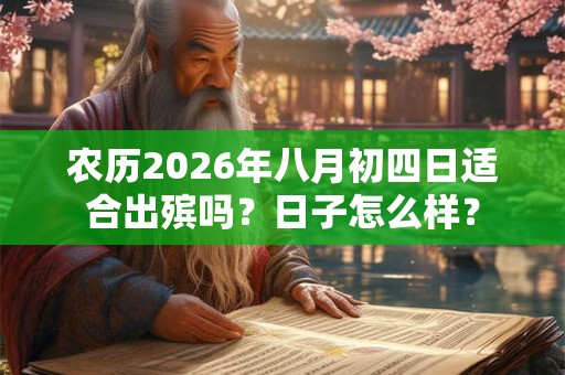 农历2026年八月初四日适合出殡吗?日子怎么样? 农历2026年八月初四日适合出殡吗?日子怎么样?