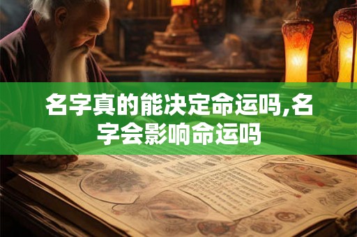名字真的能决定命运吗,名字会影响命运吗